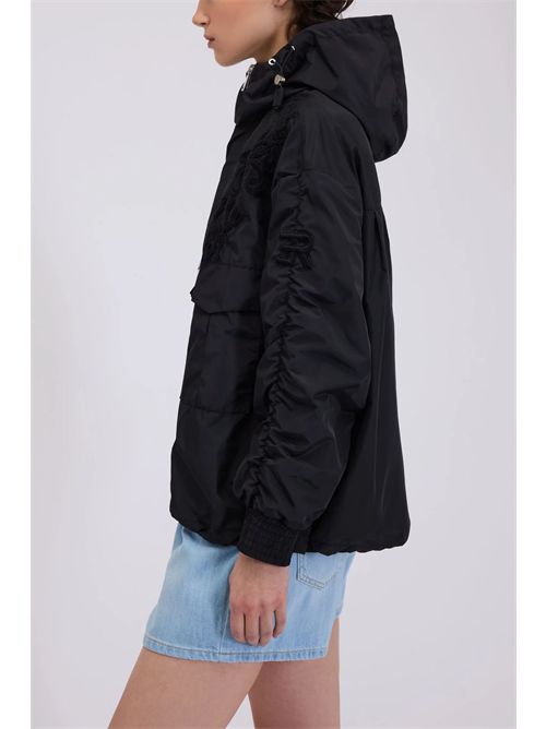 Parka with hood and embroidery ERMANNO FIRENZE | D48ED006APEU3MFB4900099